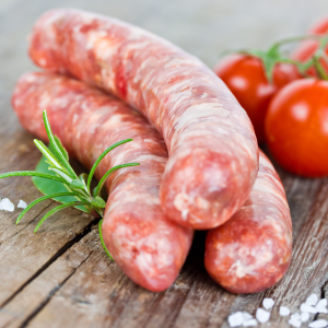 Bratwurst | grobe Bratwurst im Saitling TK | mit ganzem Kümmel | 5er Pack | 420g