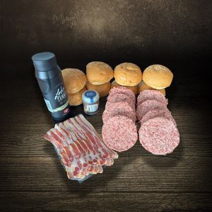 Super Football Burger Bundle | Burger | Burgerbuns | Bacon| BBQ Sauce| Burger Gewürz | hier bestellen - Metzgerei DER LUDWIG Onlineshop