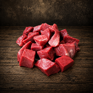 Hirschgulasch. Kräftiger Wildgenuss zum Schmoren. 500g