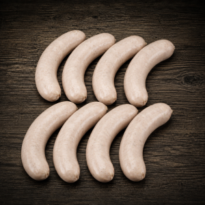 Mini-Geflügel-Rostbratwurst mit nur 134 kcal pro 100g.  8 Stück | 320g