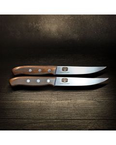 Genusshelfer | Wood Steakmesser-Set | 2-teilig | VICTORINOX | mit Ludwiggravur