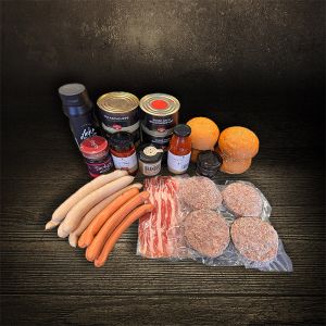 Super Football Burger Bundle | Burger | Burgerbuns | Bacon| BBQ Sauce| Burger Gewürz | hier bestellen - Metzgerei DER LUDWIG Onlineshop