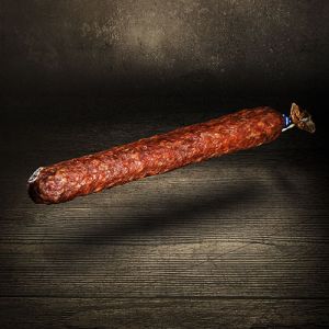 Der Ludwig Ahle Wurscht Stracke 400g Original Ahle Wurst aus Nordhessen hergestellt aus Schlachtwarmem Schweinefleisch mindestens acht Wochen gereift Stracke Wurst ist Passagier auf der Arsche des Geschmacks von der Slow Food Bewegung die Kultwurst aus No