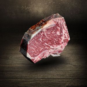 Côte de Boeuf Dry Aged 650g vom deutschen Simmentaler Rind vier bis acht Wochen am Knochen gereift in Ludwigs Carnothek Rinderkotelett mit Knochen Côte de Boeuf bei Der Ludwig kaufen 2614 001