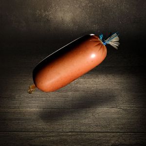 Der Ludwig Feine Mettwurst 190g Hausgemachte feine Mettwurst aus eigener Herstellung gewürzt mit Paprika Pfeffer Muskatblüte und Honig über Buchenholz geräuchert streichzart und ein Genuss auf Brot Feine Mettwurst 190g bei Der Ludwig kaufen 