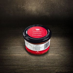 Ludwigs Feuerzaber das feurig pikante Chutney 190g aus frischen Zutaten passt gut zu Fondue Chutney bei Der Ludwig kaufen