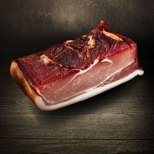 Der Ludwig Original Schinkenspeck 850g aus eigener Schlachtung handwerklich hergestellt und über Buchenholz geräuchert ohne Zusatz von Gluten und Lactose Original Schinkenspeck bei Der Ludwig kaufen - Bild 2