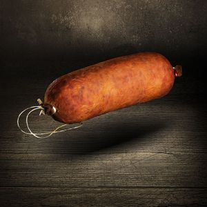 Der Ludwig Fuldaer Schwartenmagen 380g Hausmacher Wurst aus eigener handwerklicher Herstellung Regionale Spezialität aus Osthessen mit Pfeffer Koriander Nelken und Muskat gewürzt und über Buchenholz geräuchert Fuldaer Schwartenmagen bei Der Ludwig kaufen 