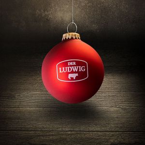 Der Ludwig | ChristbaumKUHgel | Rot