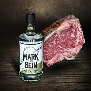 Gin meets Beef | Paket | 500ml Mark & Bein Gin | 650g Côte de Boeuf Dry Aged | hier bestellen |Metzgerei DER LUDWIG