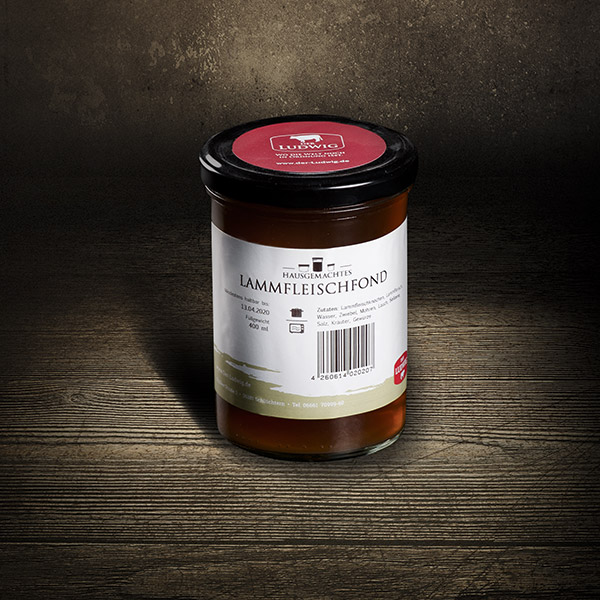 Fleischbrühe | Lammfleischfond | Rhönschaf | Glas | 400ml