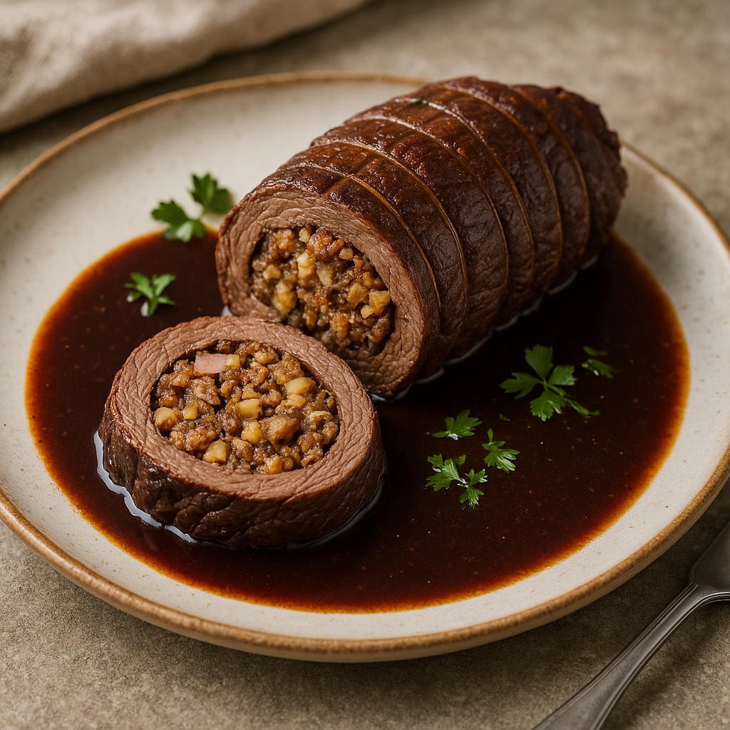 Festtagsroulade vom Flanksteak