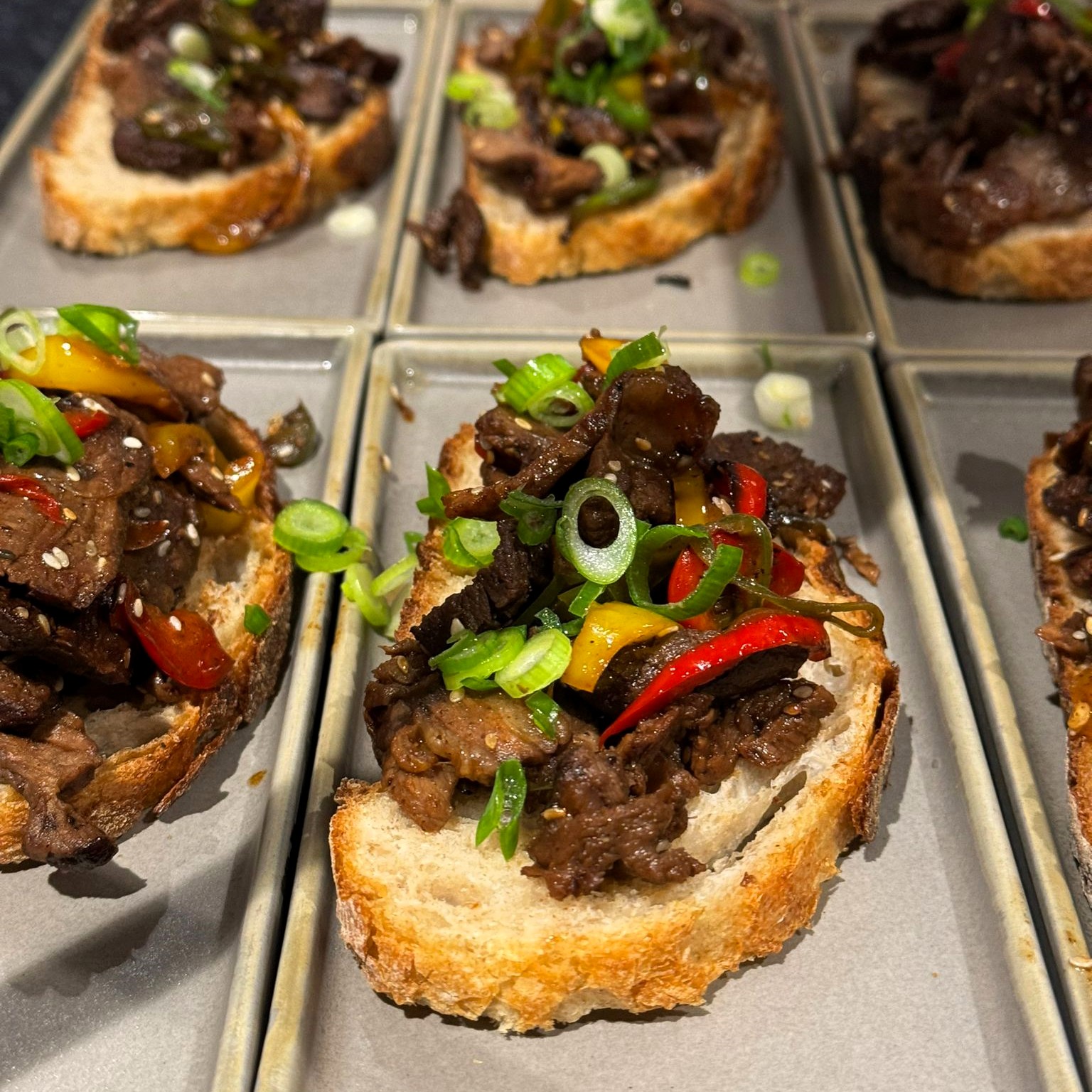 Steak-Stulle Asiastyle