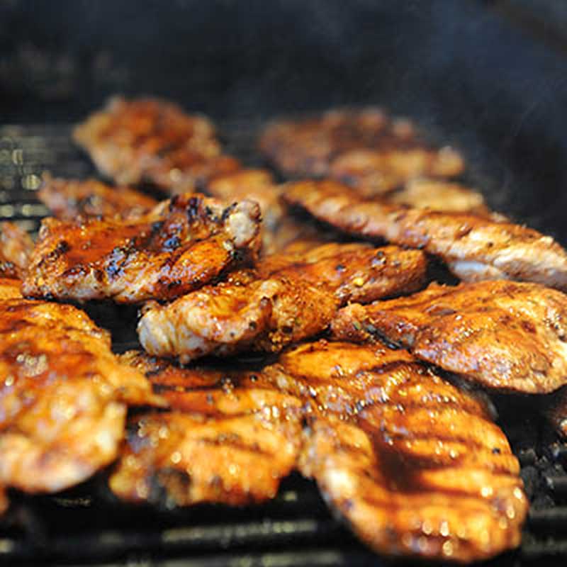 Kachelfleisch vom Grill