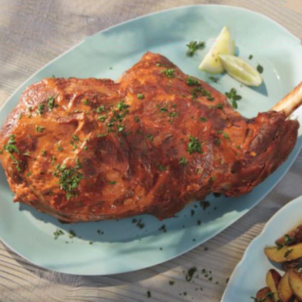 Lammkeule mit Joghurtkruste