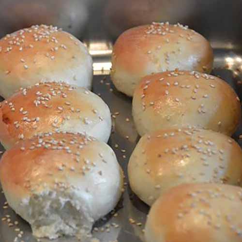 Rezept Burger Buns ohne Milch, Ei, Butter einfach selber machen