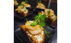 Gesmokte Garnele mit Zitronen – Rosmarin Butter