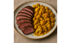 Tri Tip mit indischem Blumenkohl