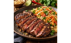 Gegrillte Rib-Eye-Steaks mit Gin-Marinade*
