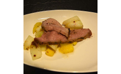 Kalbstafelspitz mit Mango und Ananas von Tom Heinzle