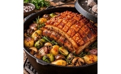 Krustenbraten mit Gemüse aus dem Dutch Oven