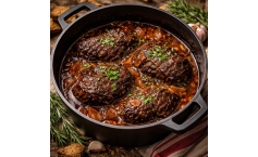 Ochsenbäckchen in Honigkuchensauce aus dem Dutch Oven 