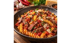 Pasta mit Rinderfilet All´Arrabbiata 