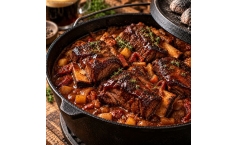 Short Ribs mit Schwarzbiersauce aus dem Dutch Oven