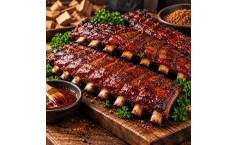 Spareribs St. Louis Cut für einen Wettkampf
