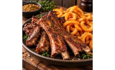 Spareribs vom Lamm | Curly Fries