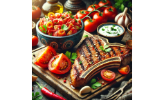 T-Bone-Steak mit Asia-Tomaten vom Big Green Egg