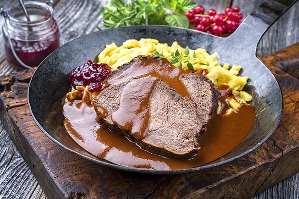 Zubereiteter Rinderbraten 