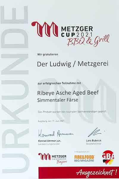 Auszeichnung Metzger Cup 2021 Grill & BBQ