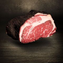 Asche Aged Beef 400g in Buchenholz Asche gereiftes Rib Eye Steak vom Simmentaler Rind Färse fantastisches Aroma Asche Aged Beef bei Der Ludwig kaufen