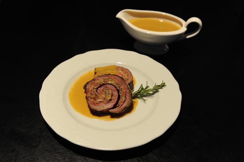 Festtagsroulade vom Flank Steak gekocht von Metzgermeister Dirk Ludwig